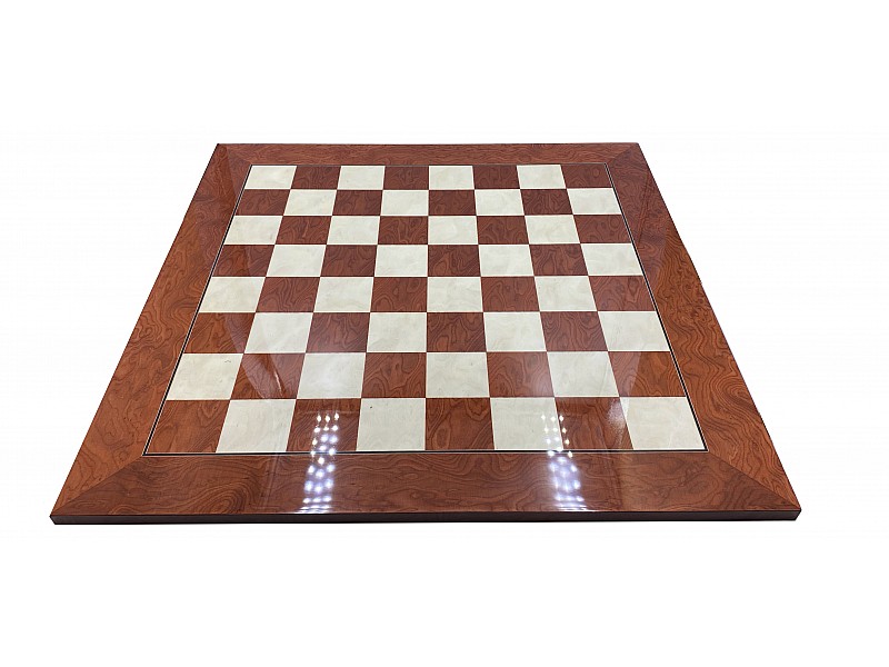 21.65" Ferrer wooden chess board with gloss finish 