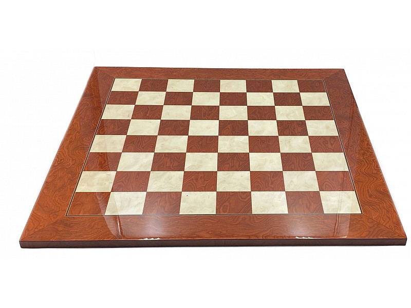 21.65" Ferrer wooden chess board with gloss finish 