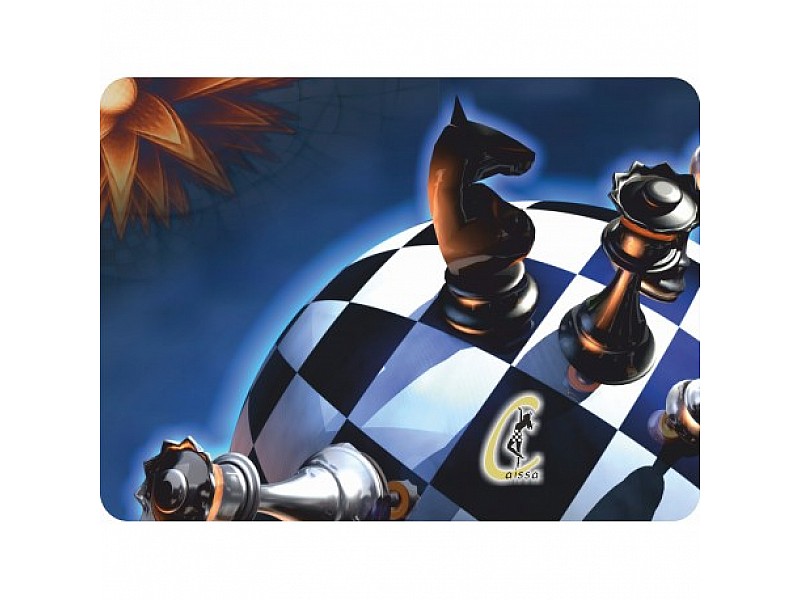 Chess mousepad "chess world" theme  9.65" X 3.54"