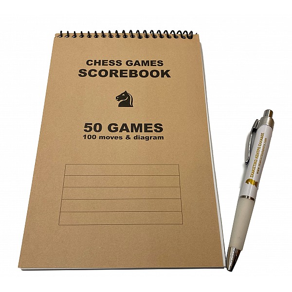 Chess scorebook  (50 pages)