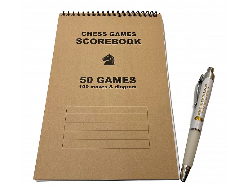 Libro de puntuación de ajedrez (50 páginas)