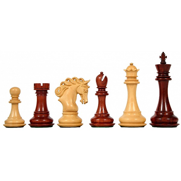 The Pegasus series artisan staunton chess pieces in budwood - boxwood - 4.6" KING