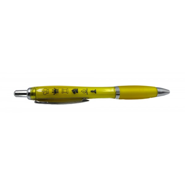 Chess pen solid yellow