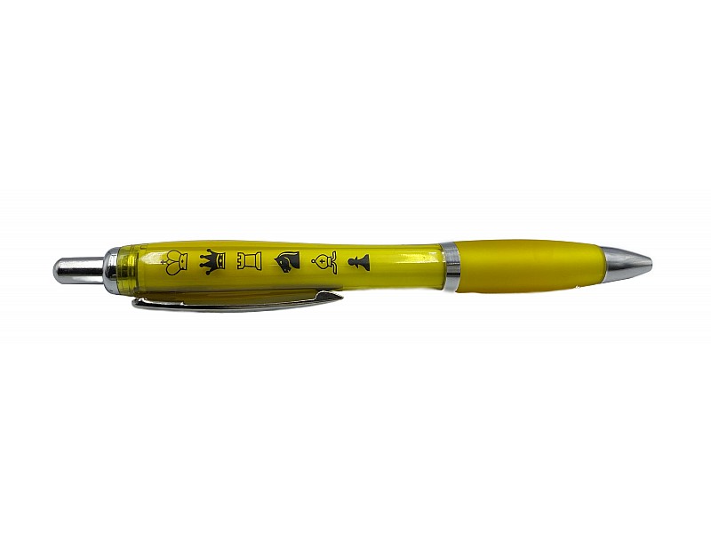 Chess pen solid yellow
