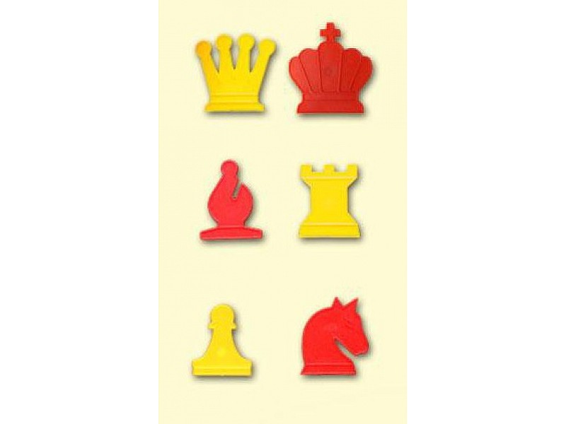 Magnetic chess set for educational demo boards