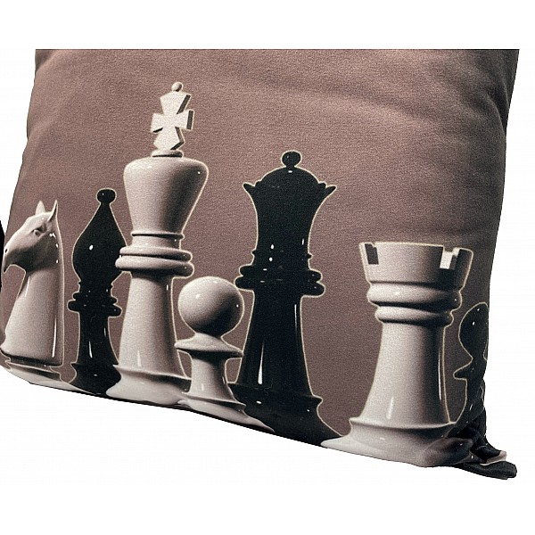 Pillow with chess theme