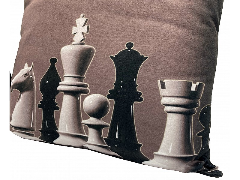 Pillow with chess theme