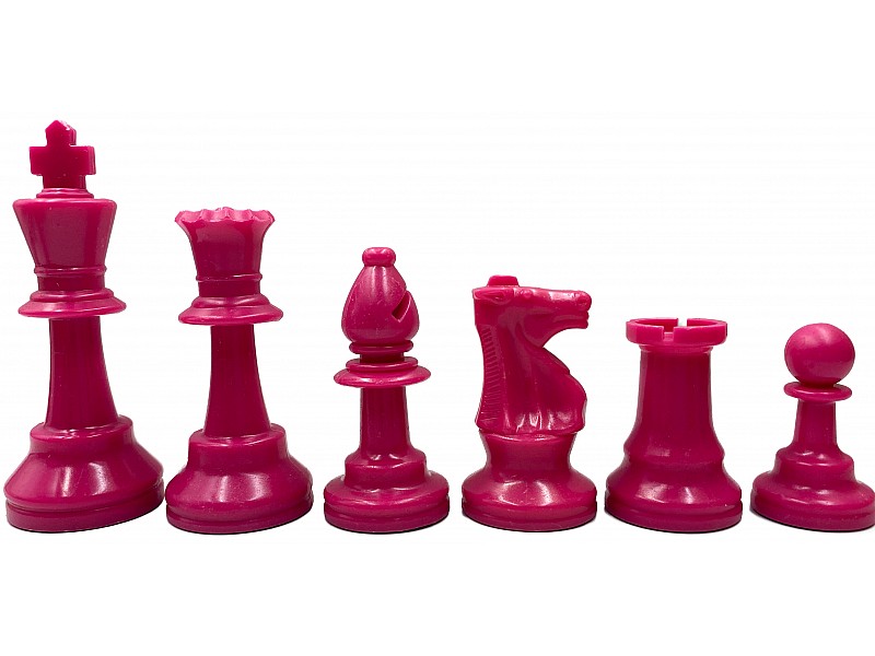 Deutsche Staunton-farbige 3,74-Zoll-Schach-Kunststofffiguren