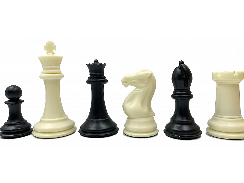 English staunton" 1841  3.97" plastic chess pieces   - weighted