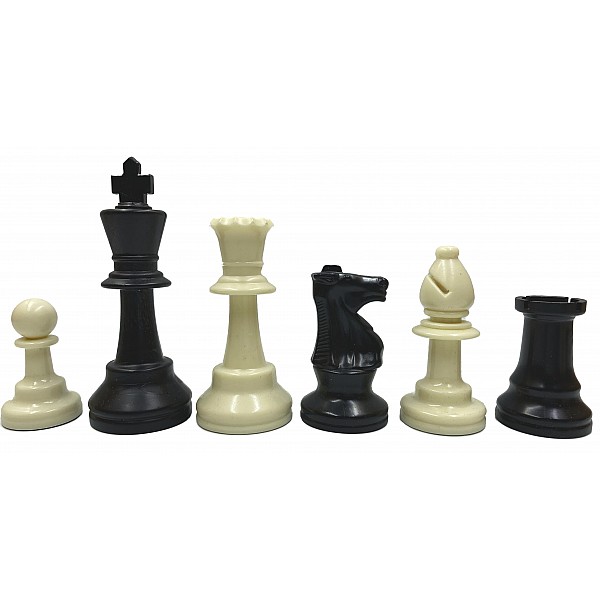 German staunton  3.75" chess pieces - weighted 