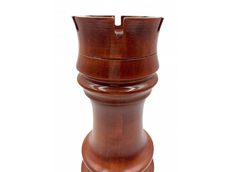Wooden decorative rook (dark color)