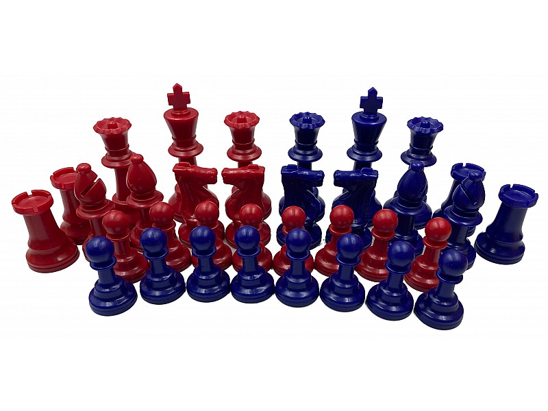 Piezas de plástico de ajedrez de 3.74