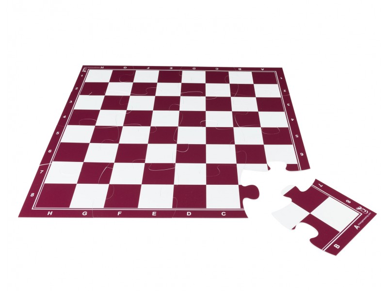 Puzzle de ajedrez (16 piezas) - Color Rojo