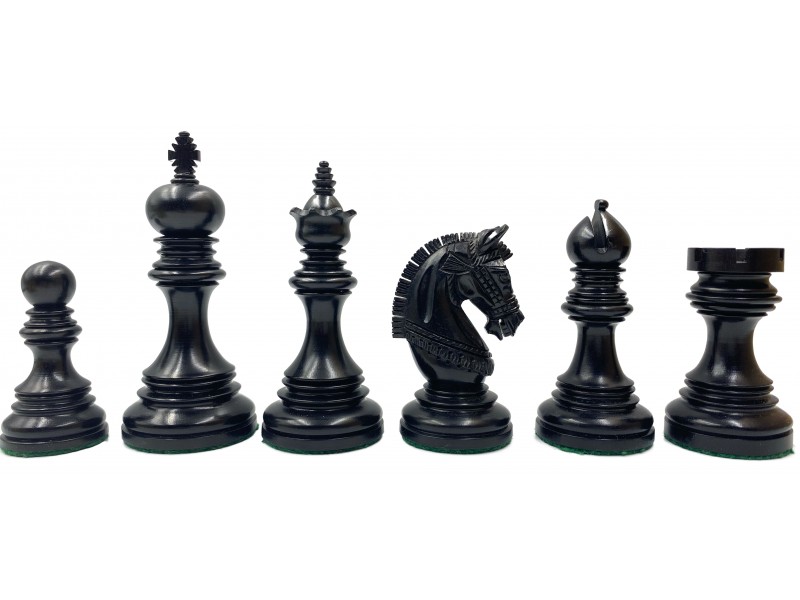 Nenvent staunton ébano/boj piezas de ajedrez de 4.6