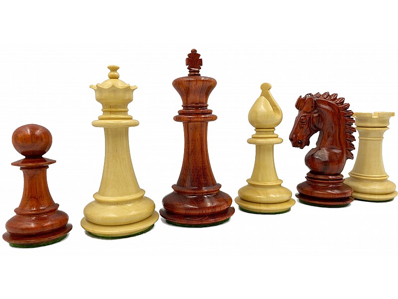 Adventure staunton budrosewood/boxwood 3.75" chess pieces
