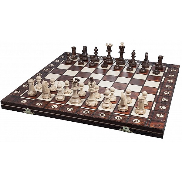 Wooden chess set Senator brown 