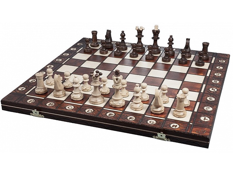 Wooden chess set Senator brown 