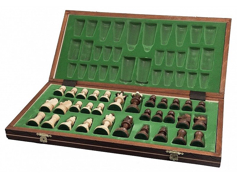 Wooden chess set Senator brown 