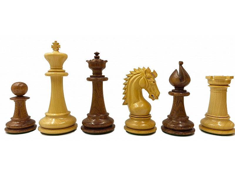 Sheffield chess pieces  3.98" king   & Chess board 21.65" X 21.65" 