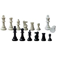 Silicone chess pieces - king's height 9 cm / 3.54" 