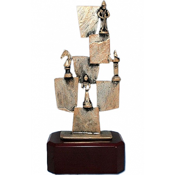 Grand chess award/cup sculpture "Winner theme"