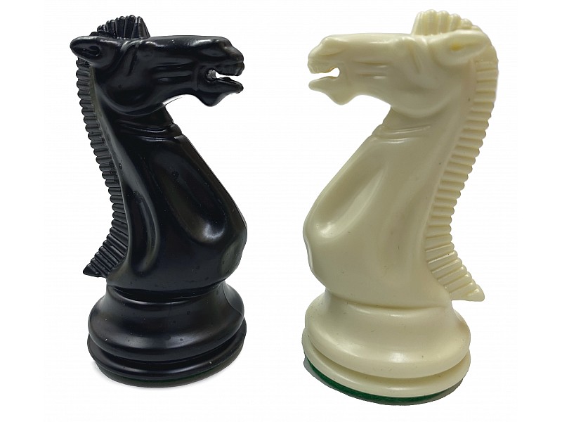 Piezas de ajedrez de plástico inglés staunton 1841 de 3.85