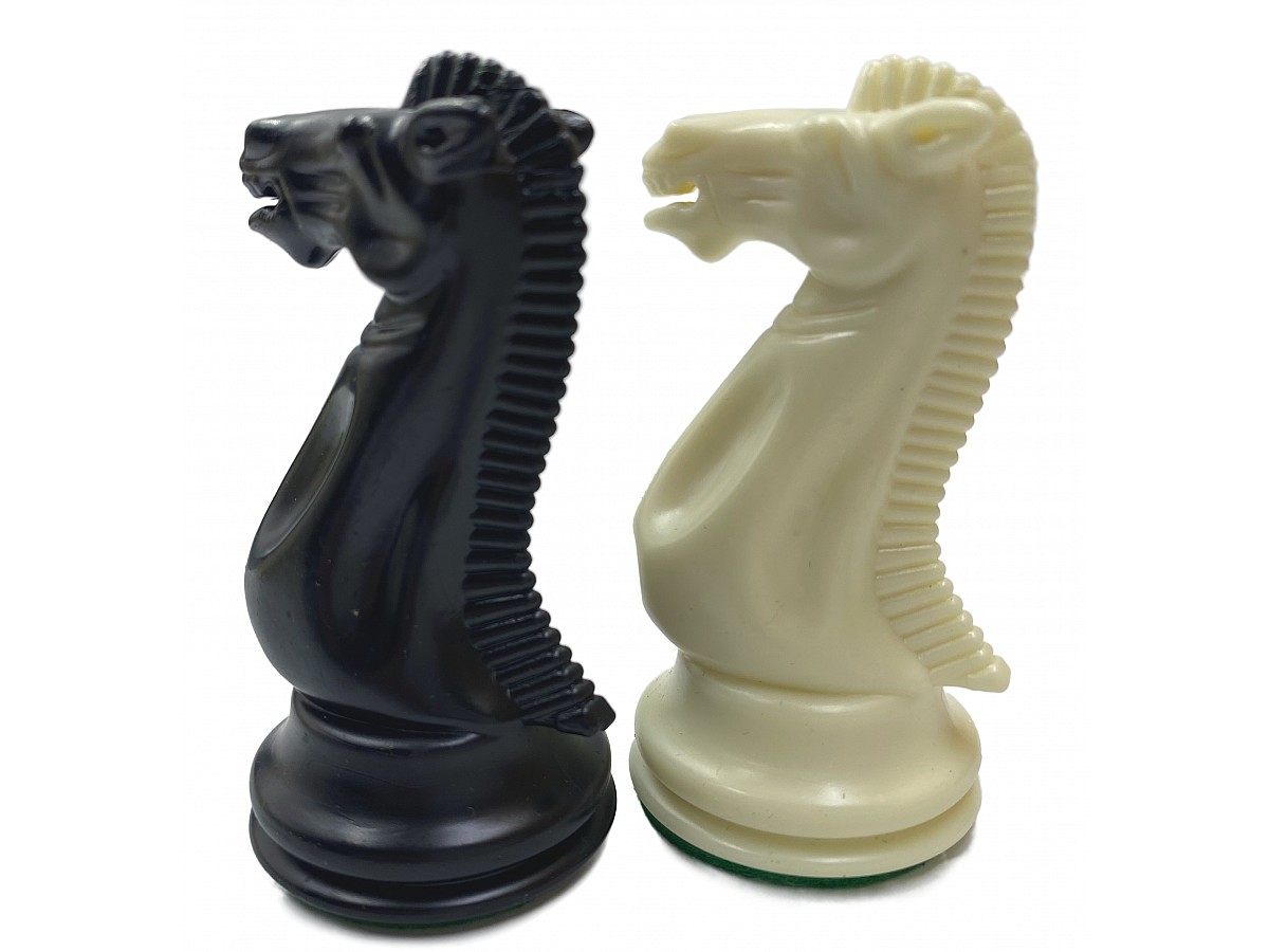 English staunton 1841 3.97 plastic chess pieces - weighted