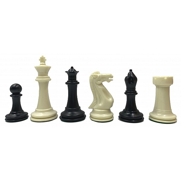 English staunton 1841  3.85" plastic chess pieces   - weighted