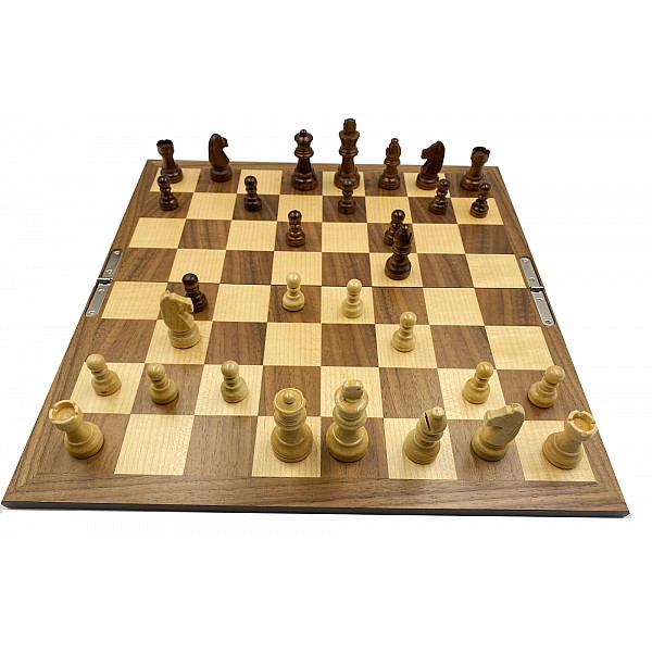 Folding chess set 14.17" X 14.17" 