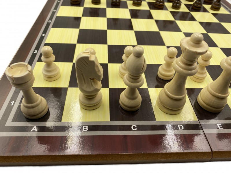 Set de ajedrez plegable de madera de 19.68 