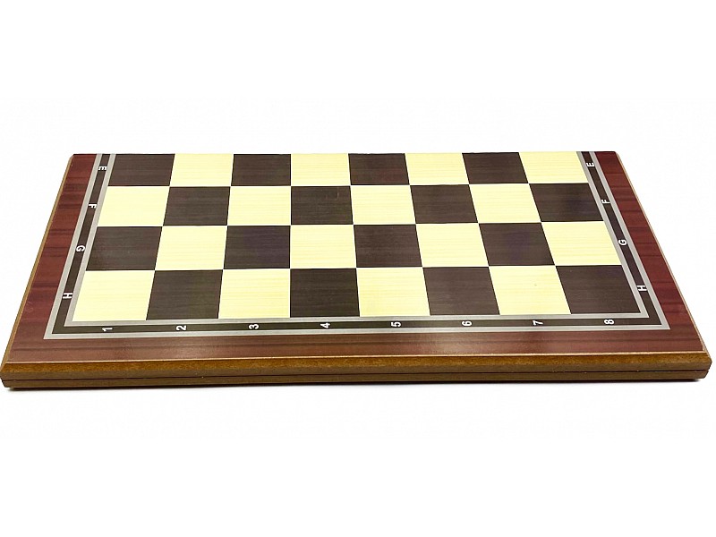 19.68" Economy wooden foldable chess set & German staunton plastic pieces/ 3.75" king