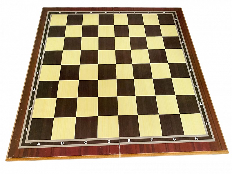 19.68" wooden foldable chess set &  wooden pieces & wooden case 
