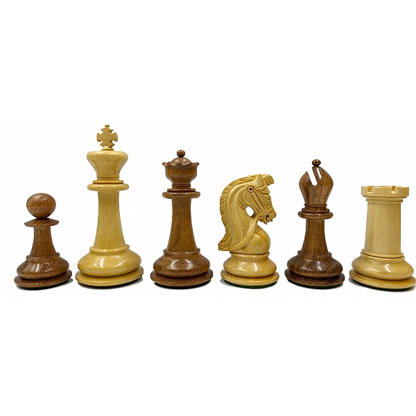 Sultan knight  boxwood/acacia 4" chess pieces 