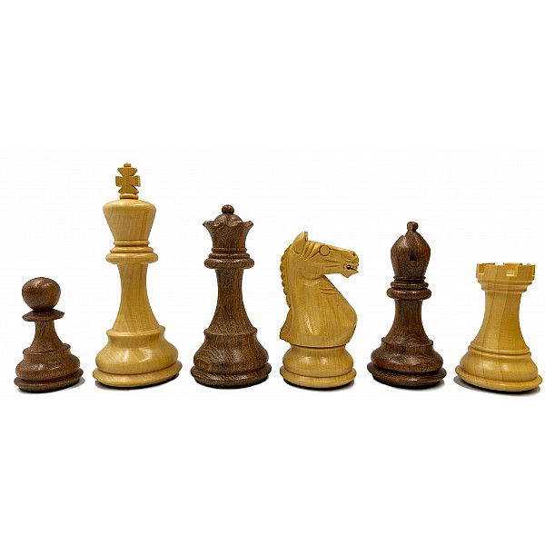 Supreme boxwood/palysander 3.75" chess pieces 