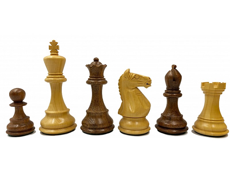 Supreme boxwood/palysander 3.75" chess pieces 