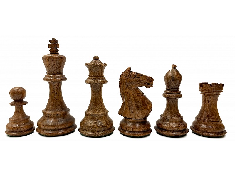 Piezas de ajedrez supremas de boj/palisandro de 3.75