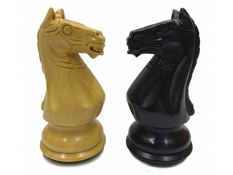 Supreme chess pieces 3.74" king   & board ebony 19.69" X 29.69" 