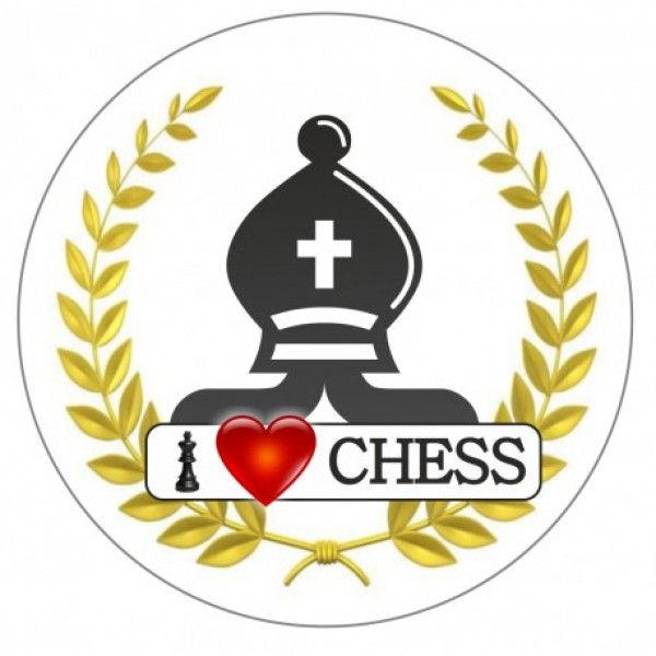 Chess button with nail - bishop