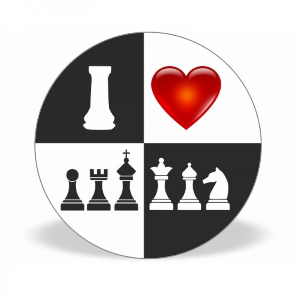Chess magnet button - Chess