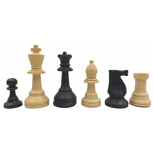 Kunststoff-Schachfiguren, 9,5 cm / 3,75