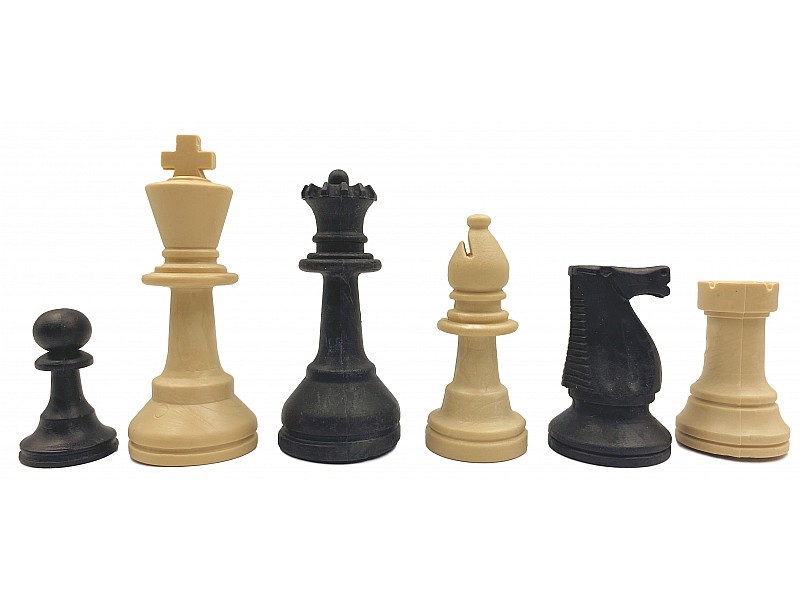 Kunststoff-Schachfiguren, 9,5 cm / 3,75