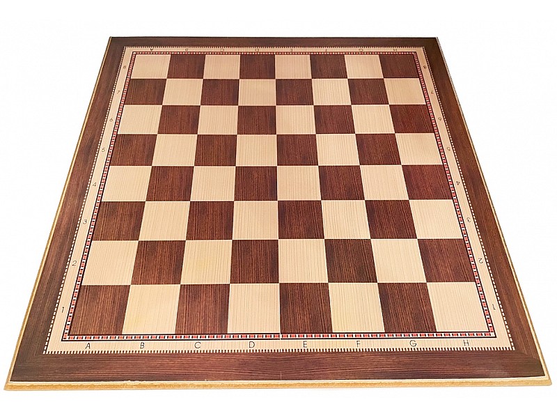19.68" Economy wooden chess board "redline" 
