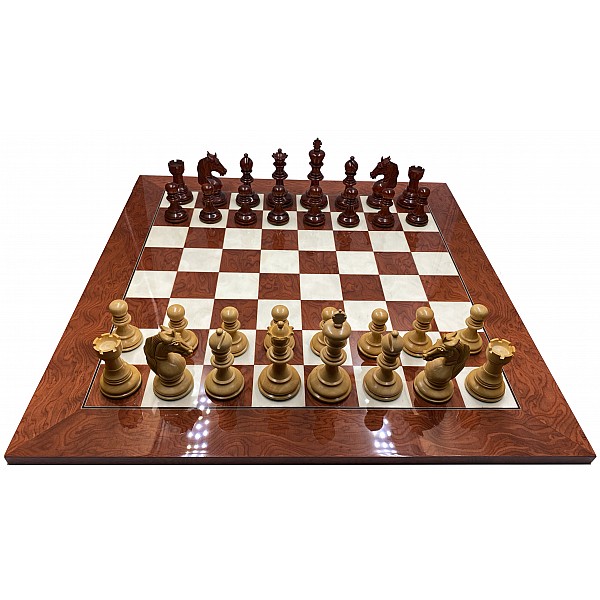 Unicorn chess pieces 4.24" king & chess board / 21.65" X 21.65" 