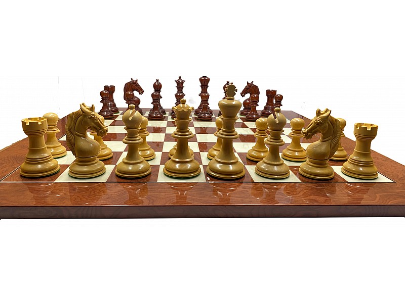 4.25" Unicorn chess pieces  king & chess board 21.65"