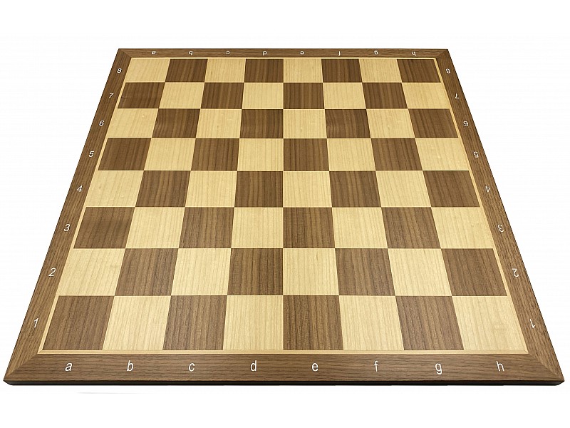 Nogal de tablero de ajedrez de madera de 19.7