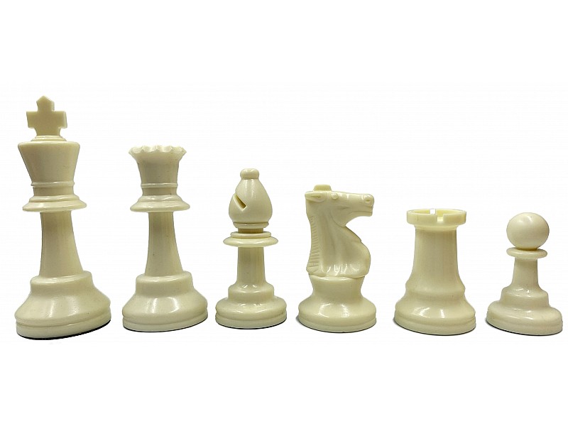 Black vinyl chess board with white/yellow pcs 3.75"