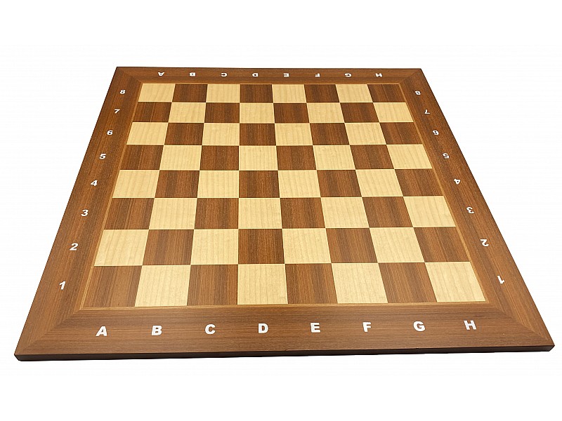 Tablero de ajedrez de madera de caoba de 21,6