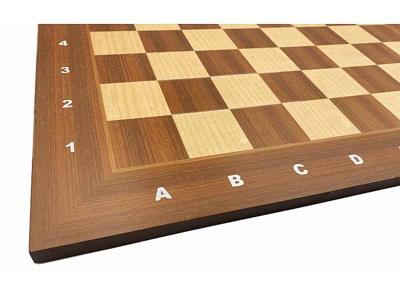 Tablero de ajedrez de madera de caoba de 21,6