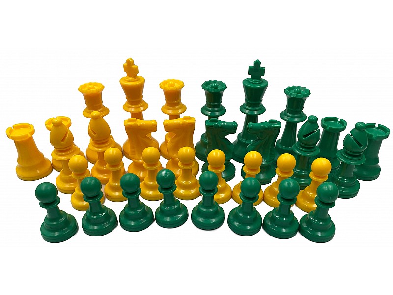 Piezas de plástico de ajedrez de 3.74