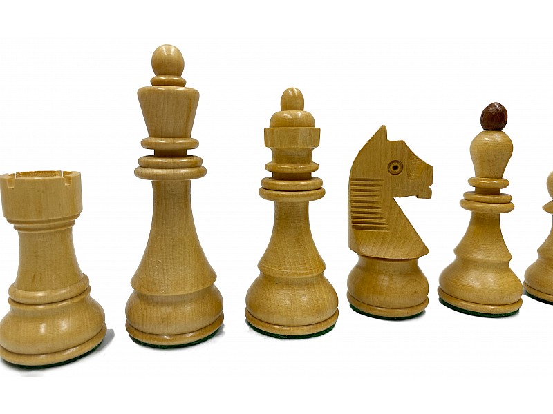 Piezas de ajedrez Dubrovnic maple/palysander 3.54